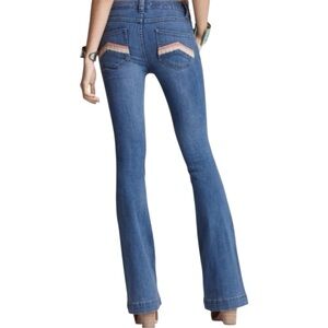 Free People Blue Flare Jeans
